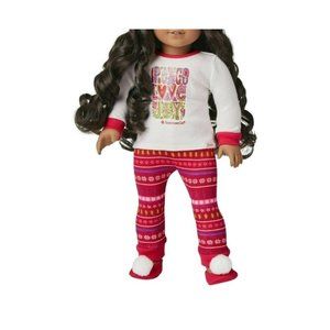 American Girl Peace Love Joy Holiday Pajamas 18" Doll Clothing
